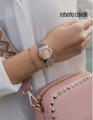 Roberto Cavalli Ladies Watch with Bracelet